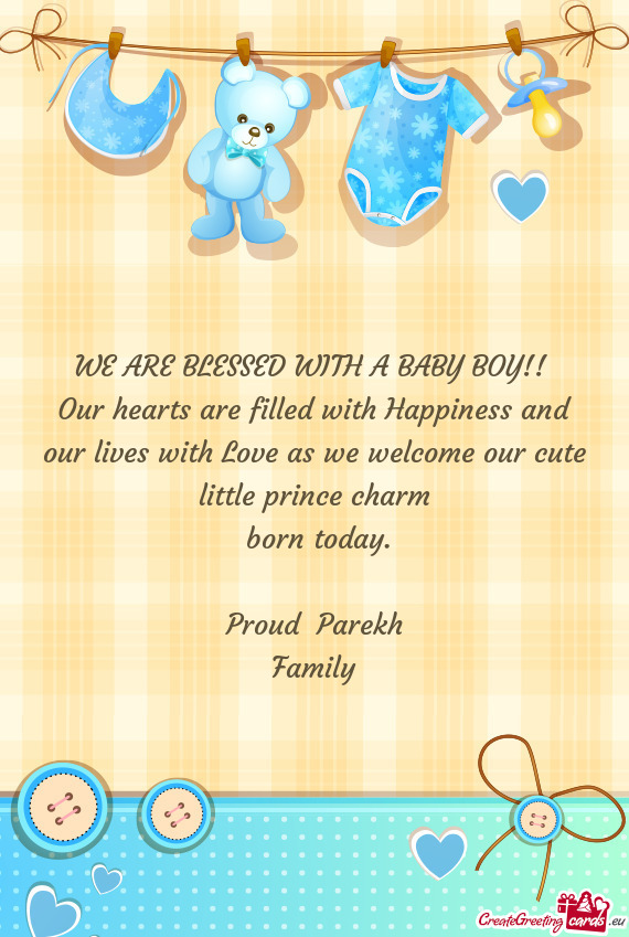 Proud Parekh 
 Family