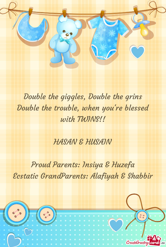 Proud Parents: Insiya & Huzefa