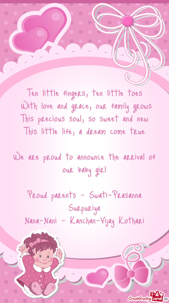 Proud parents - Swati-Prasanna Surpuriya