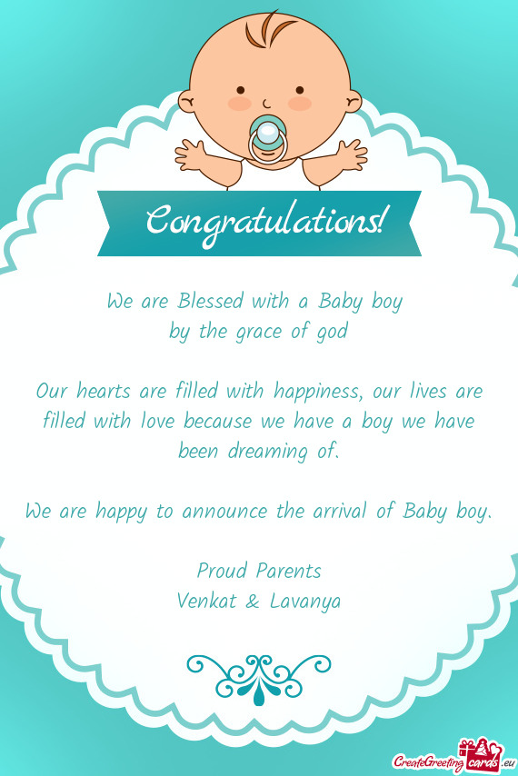 Proud Parents Venkat & Lavanya