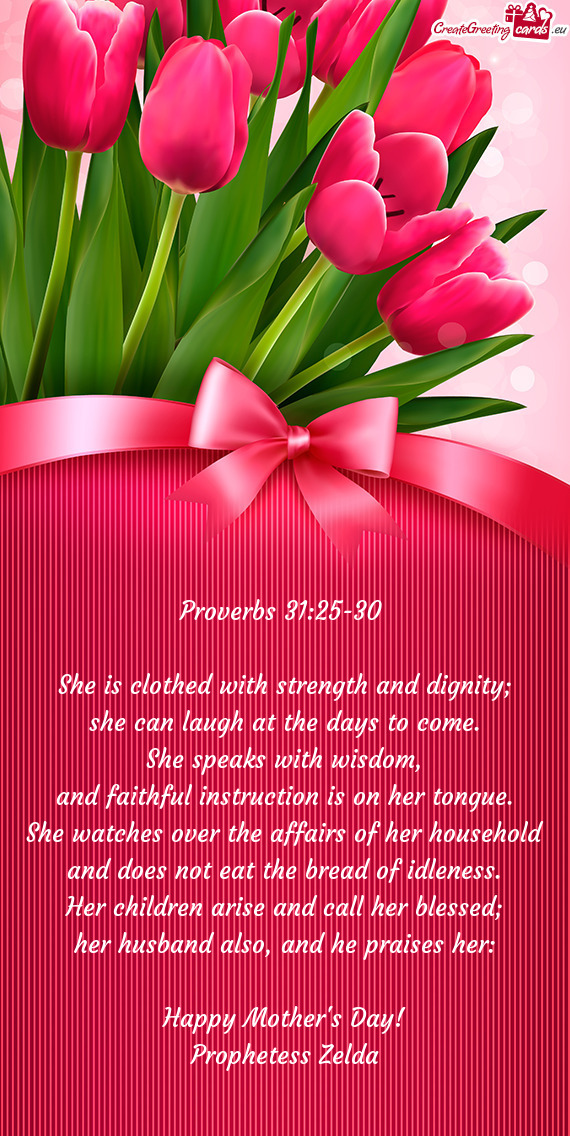 Proverbs 31:25-30