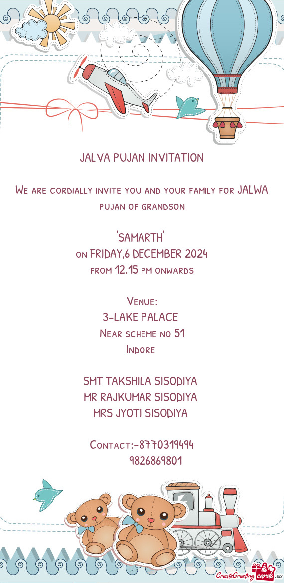 Pujan of grandson