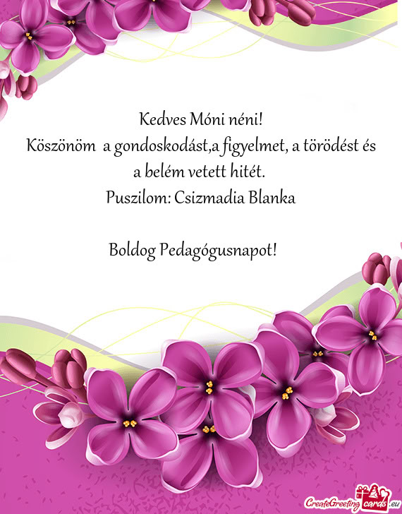 Puszilom: Csizmadia Blanka