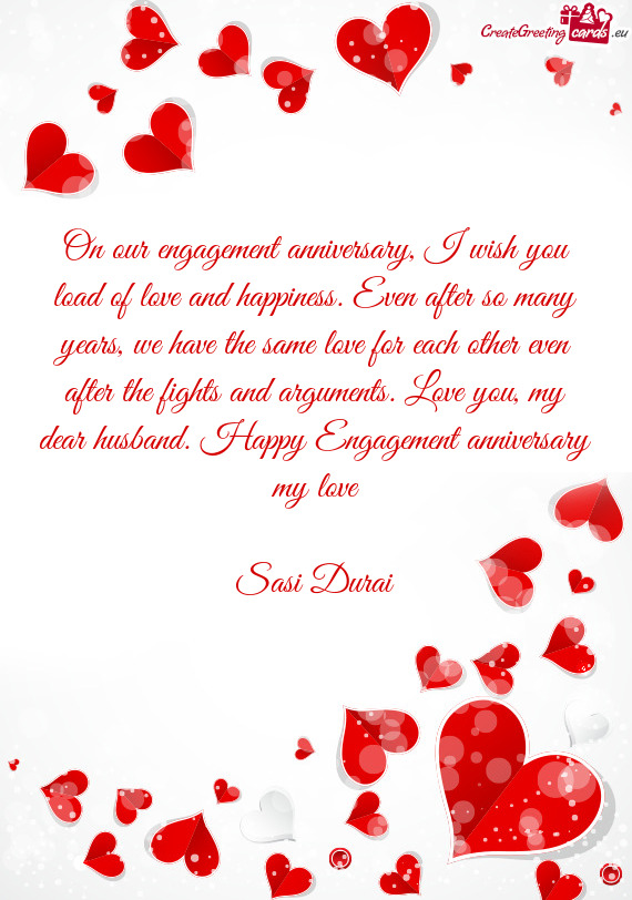 Py Engagement anniversary my love