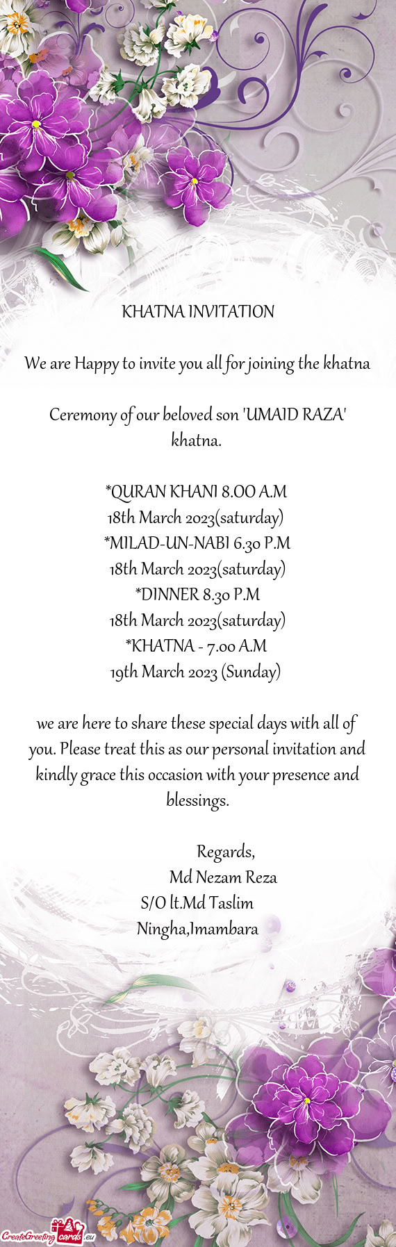 QURAN KHANI 8.OO A.M