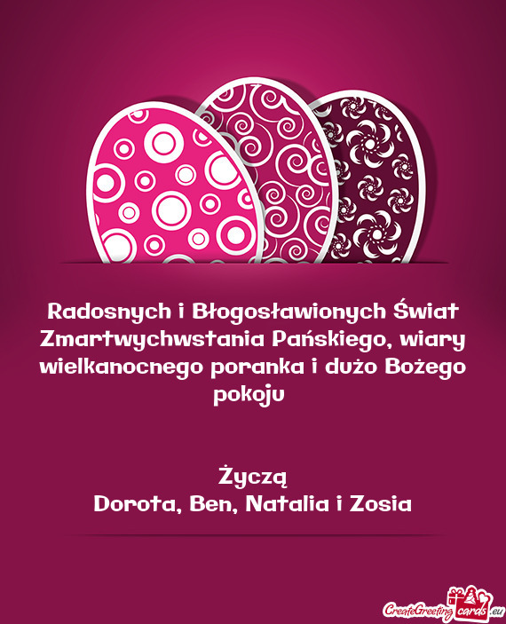 Radosnych i Błogosławionych Świat Zmartwychwstania Pańskiego, wiary wielkanocnego poranka i duż