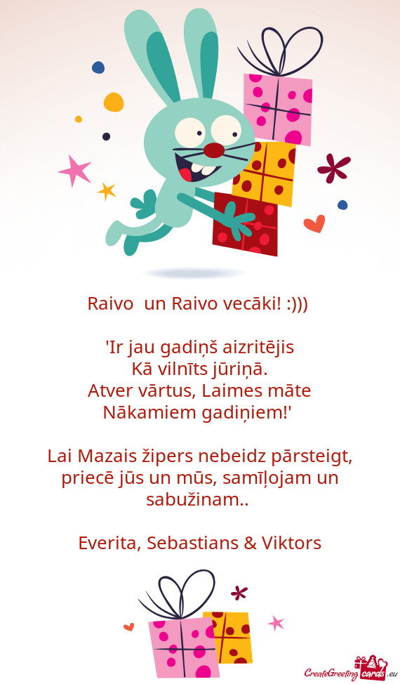 Raivo un Raivo vecāki! :)))