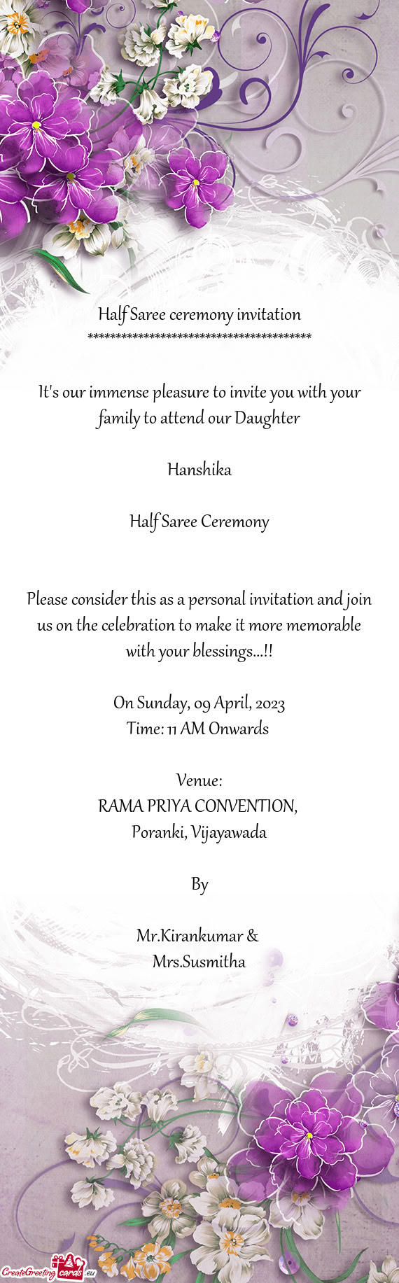 RAMA PRIYA CONVENTION