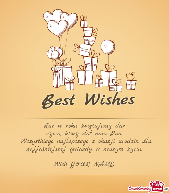 Raz w roku świętujemy dar