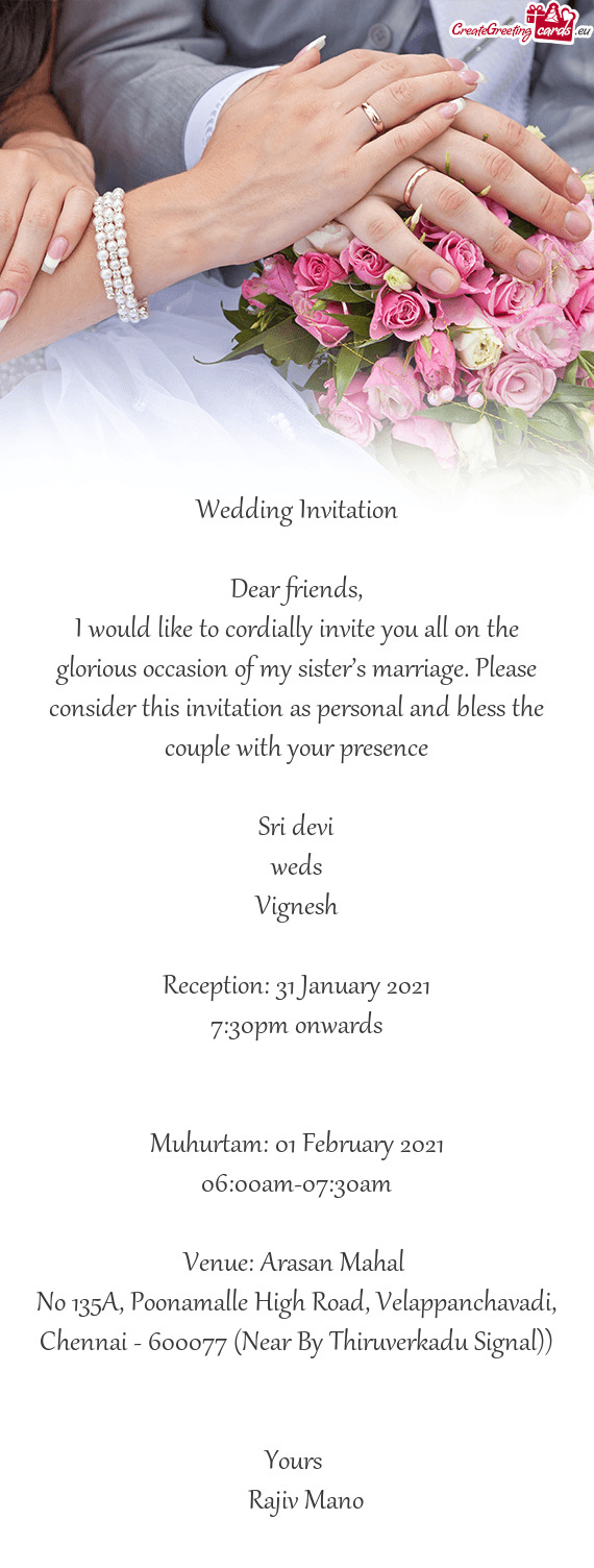 Reception: 31 January 2021