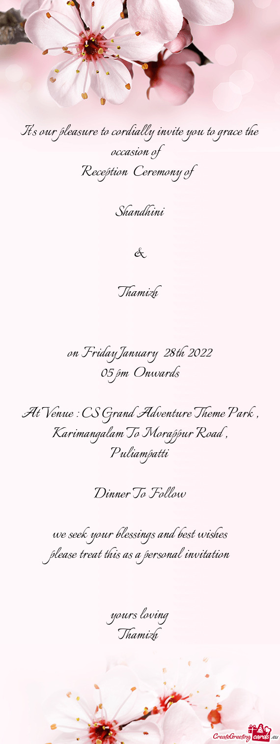 Reception Ceremony of