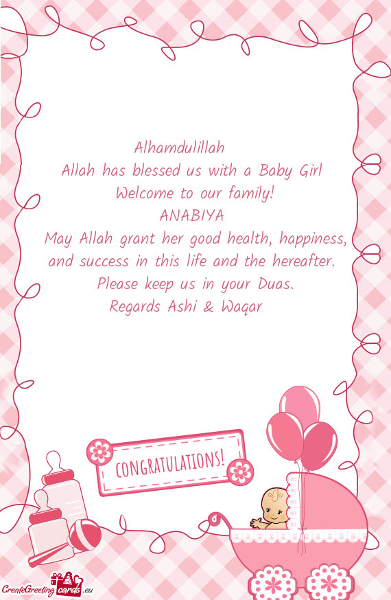 Regards Ashi & Waqar 🌸