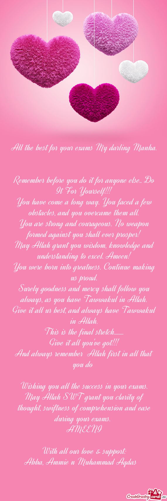 Remember before you do it for anyone else.. Do It For Yourself