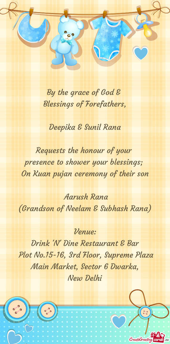 Requests the honour of your