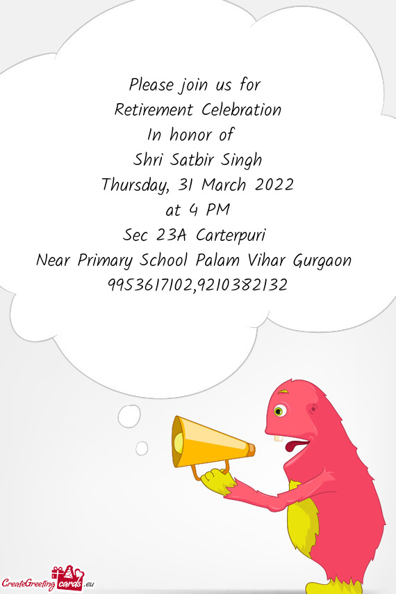 Retirement Celebration