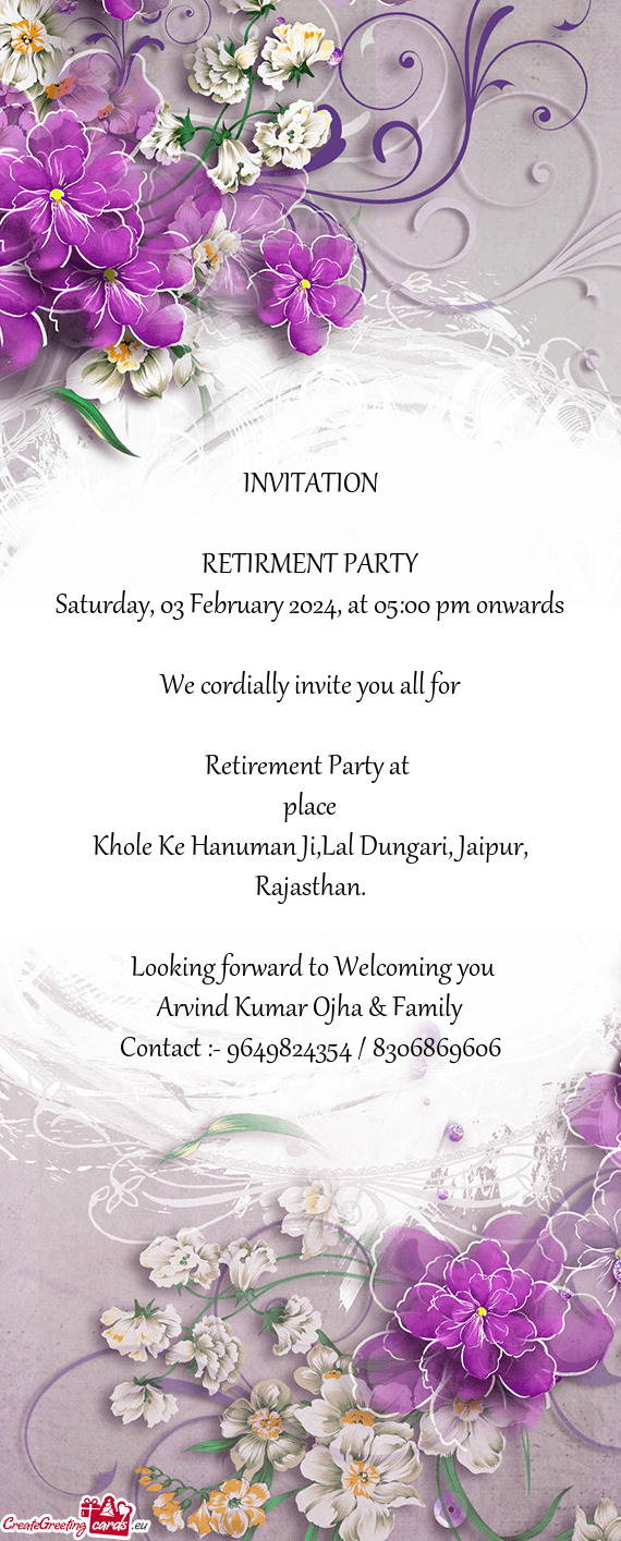 RETIRMENT PARTY