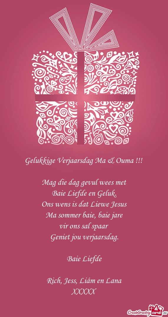 Rich, Jess, Liám en Lana