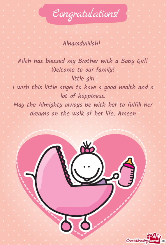 Rl I wish this little angel to have a good health and a lot of happiness