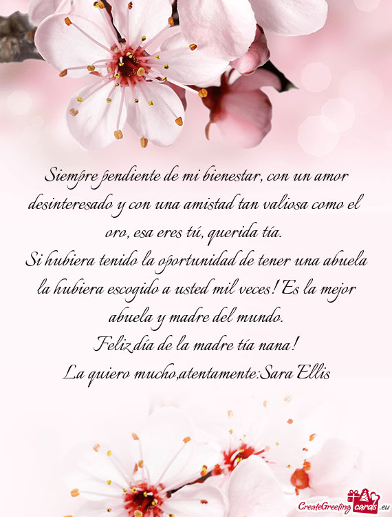 Ro, esa eres tú, querida tía