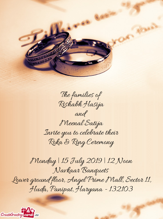 Roka & Ring Ceremony