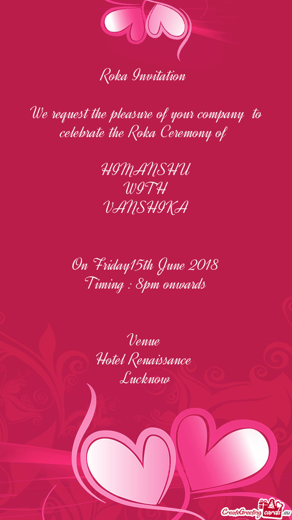 Roka Invitation