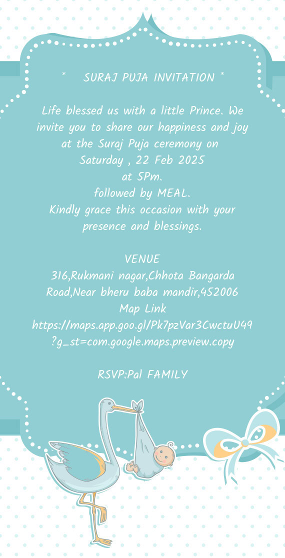 RSVP:Pal FAMILY