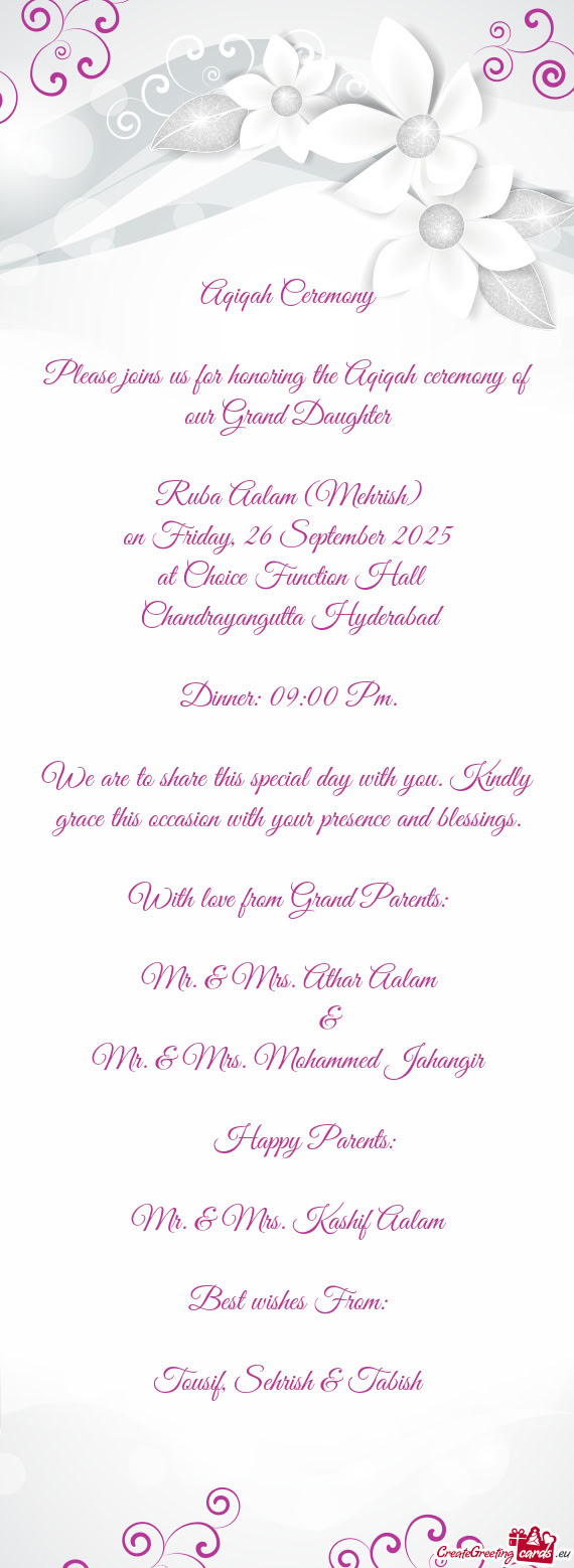 Ruba Aalam (Mehrish)