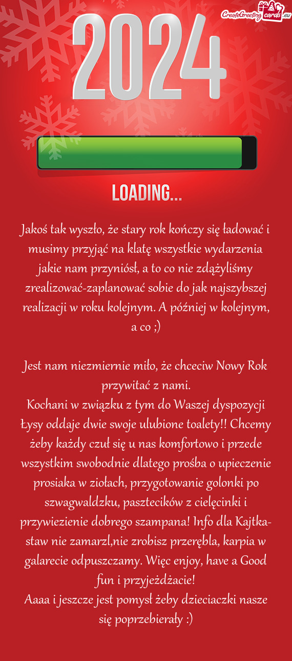 Rzenia jakie nam przyniósł, a to co nie zdążyliśmy zrealizować-zaplanować sobie do jak najszy