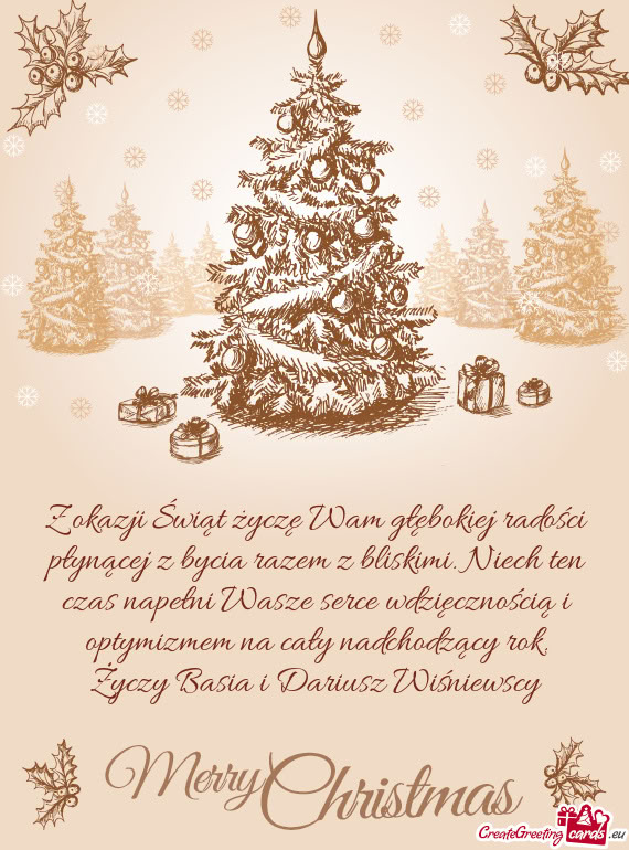 S napełni Wasze serce wdzięcznością i optymizmem na cały nadchodzący rok