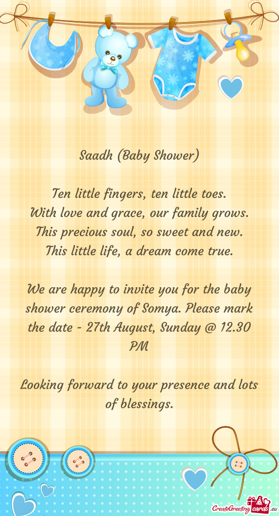 Saadh (Baby Shower)