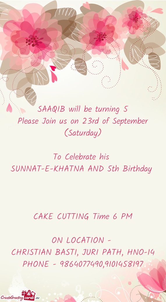 SAAQIB will be turning 5