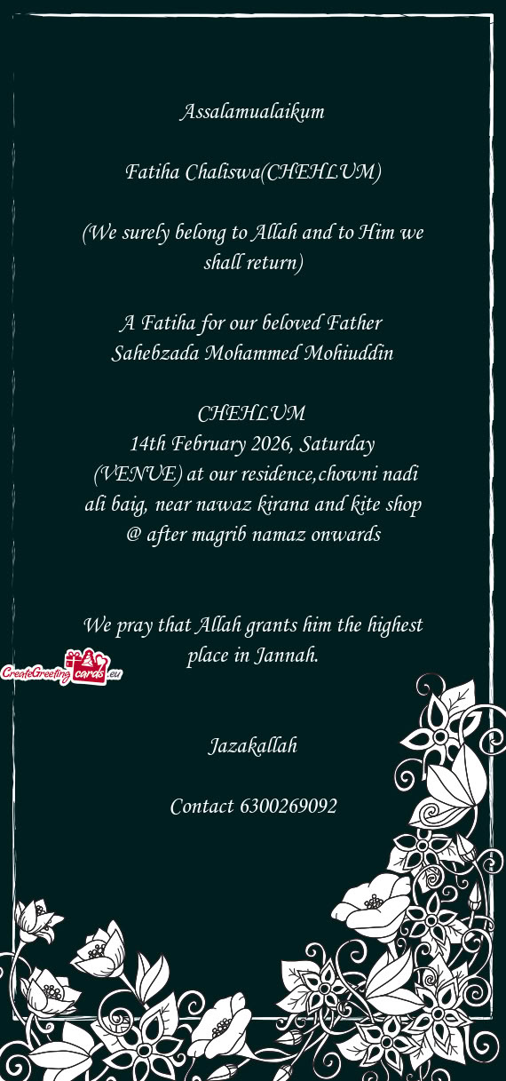 Sahebzada Mohammed Mohiuddin