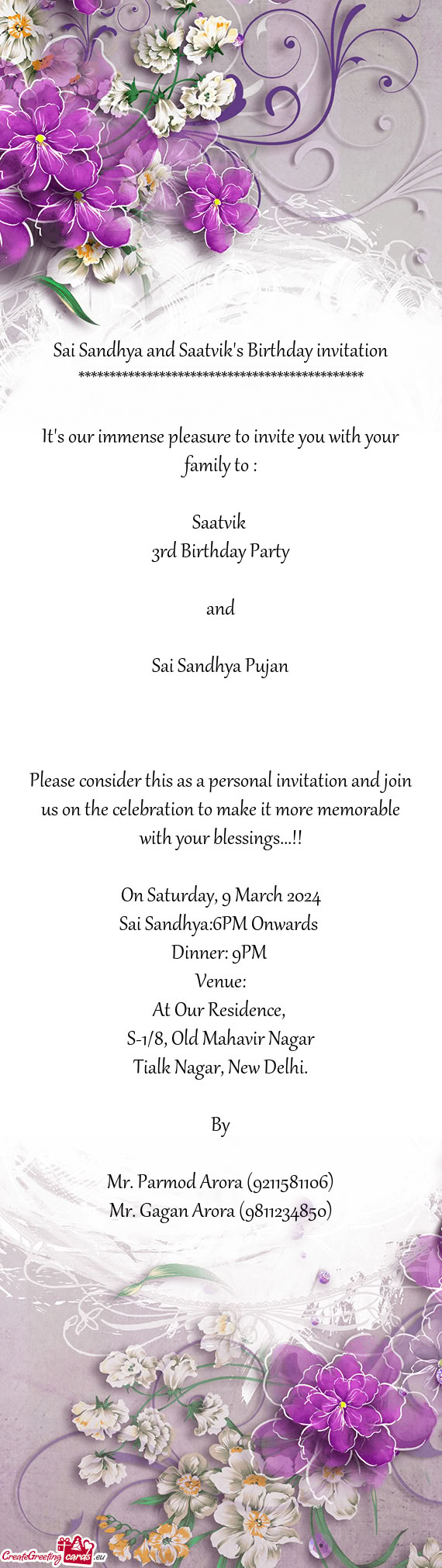 Sai Sandhya and Saatvik