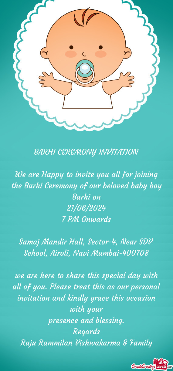 Samaj Mandir Hall, Sector-4, Near SDV School, Airoli, Navi Mumbai-400708