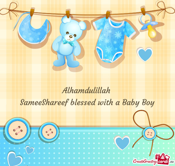 SameeShareef blessed with a Baby Boy