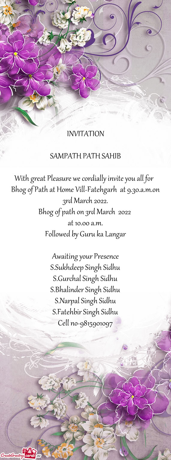 SAMPATH PATH SAHIB