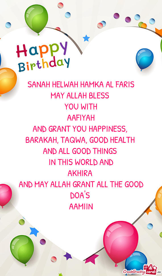 SANAH HELWAH HAMKA AL FARIS