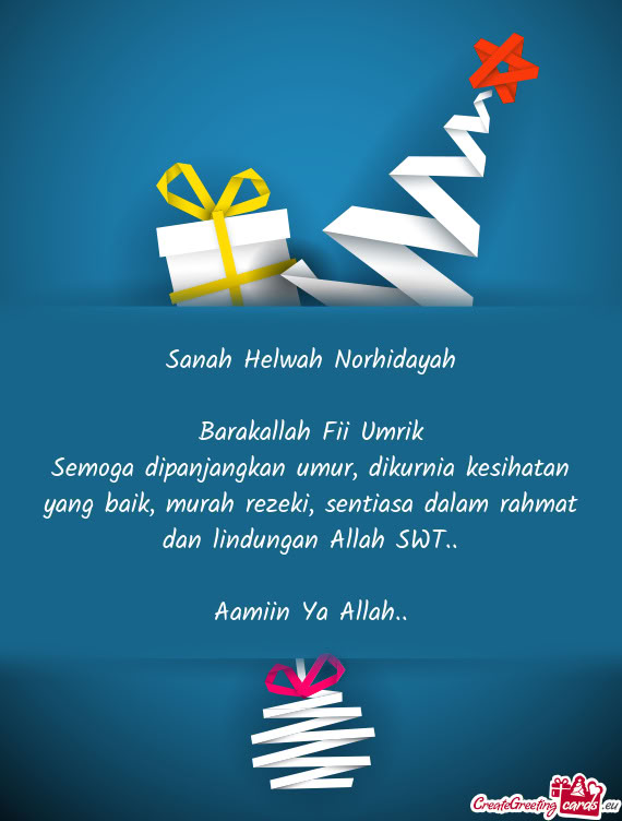 Sanah Helwah Norhidayah