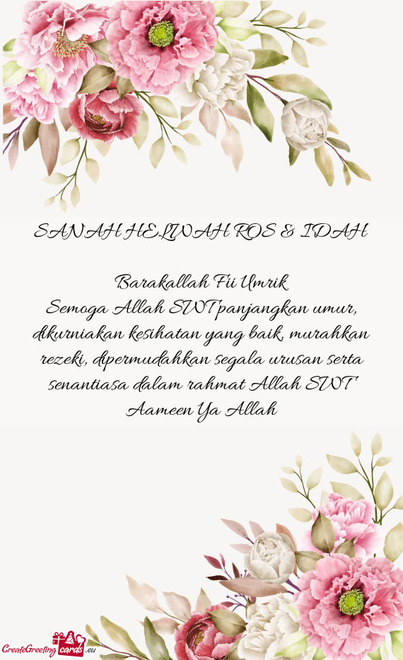 SANAH HELWAH ROS & IDAH