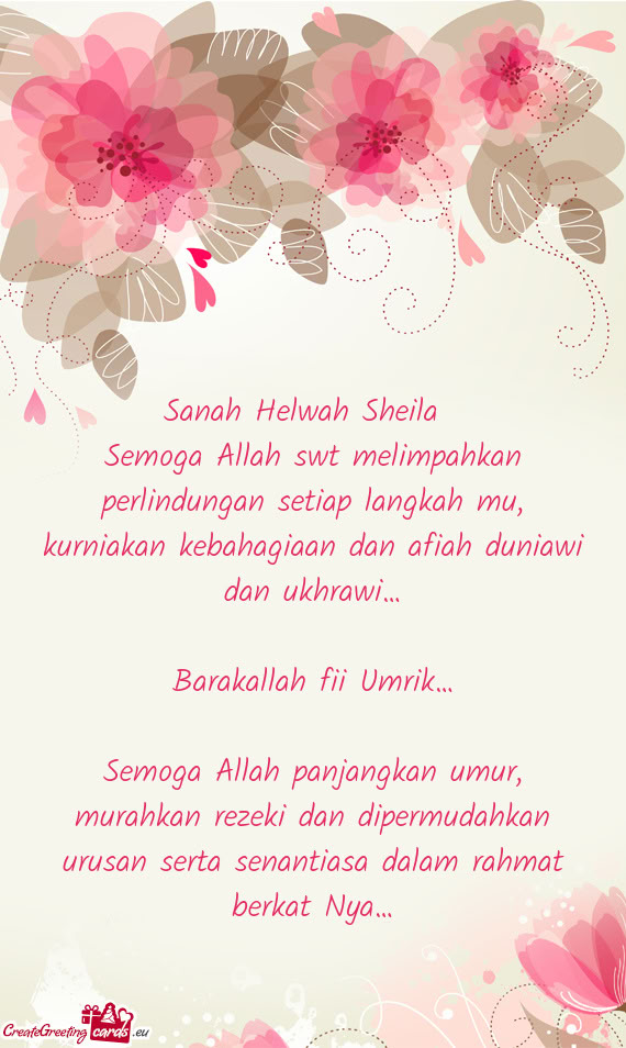 Sanah Helwah Sheila💐