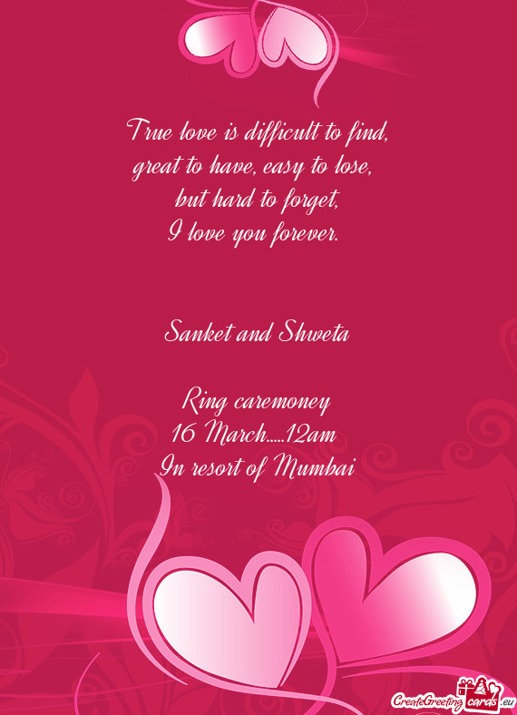 Sanket and Shweta