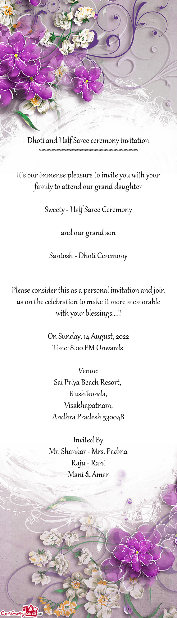 Santosh - Dhoti Ceremony