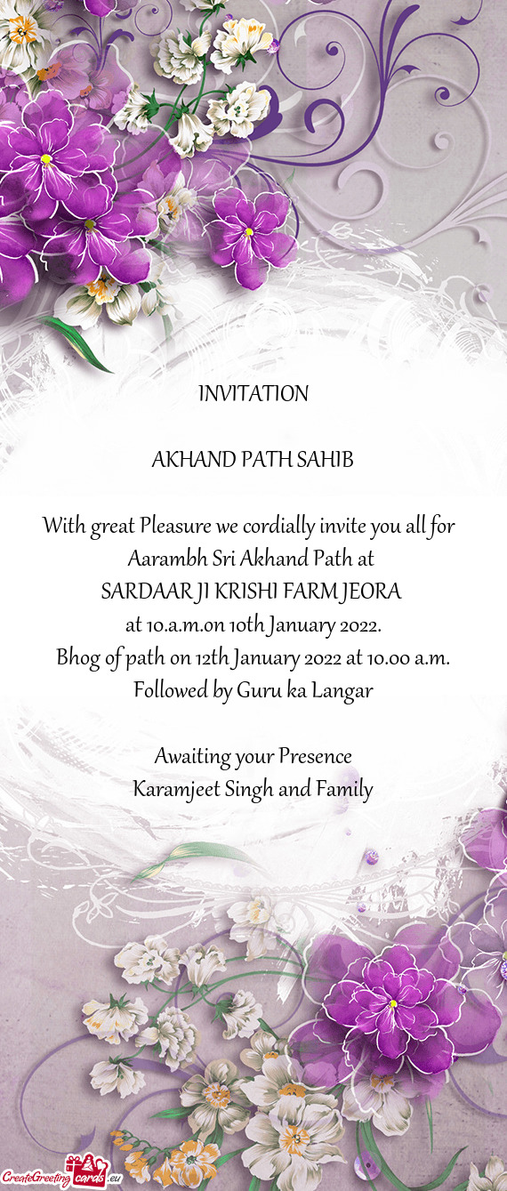 SARDAAR JI KRISHI FARM JEORA