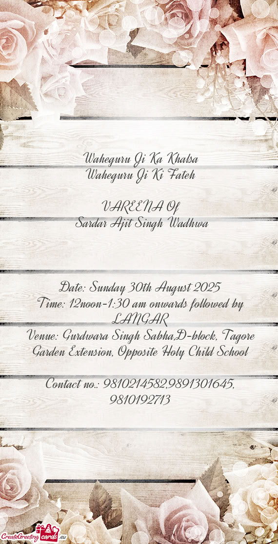 Sardar Ajit Singh Wadhwa