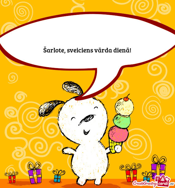 Šarlote, sveiciens vārda dienā