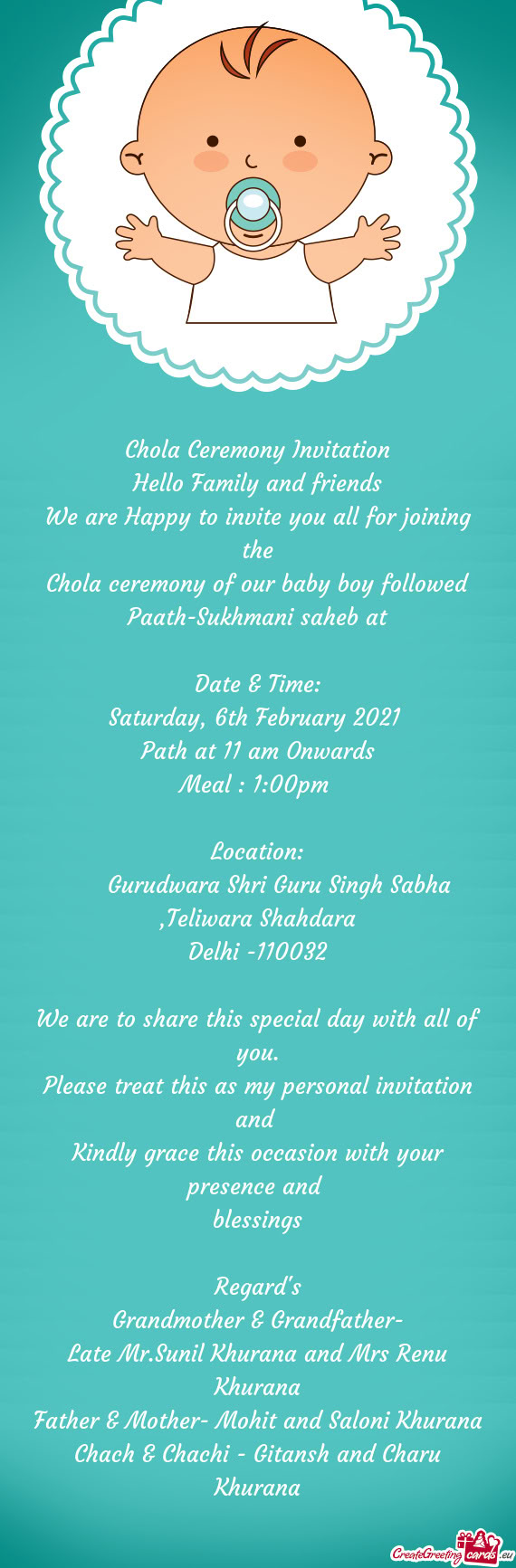 Saturday, 6th February 2021