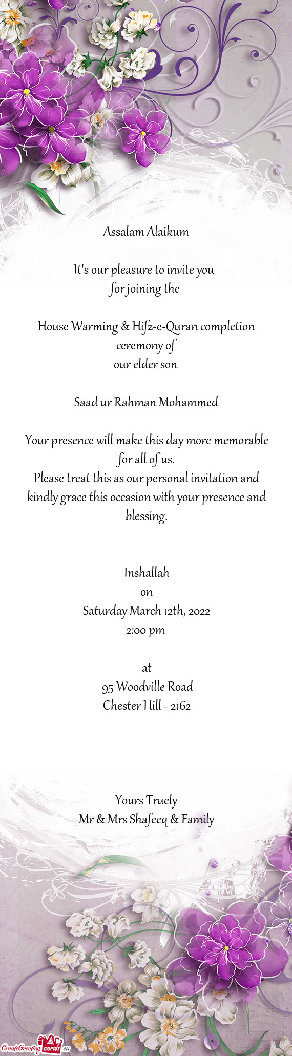 Saturday March 12th, 2022