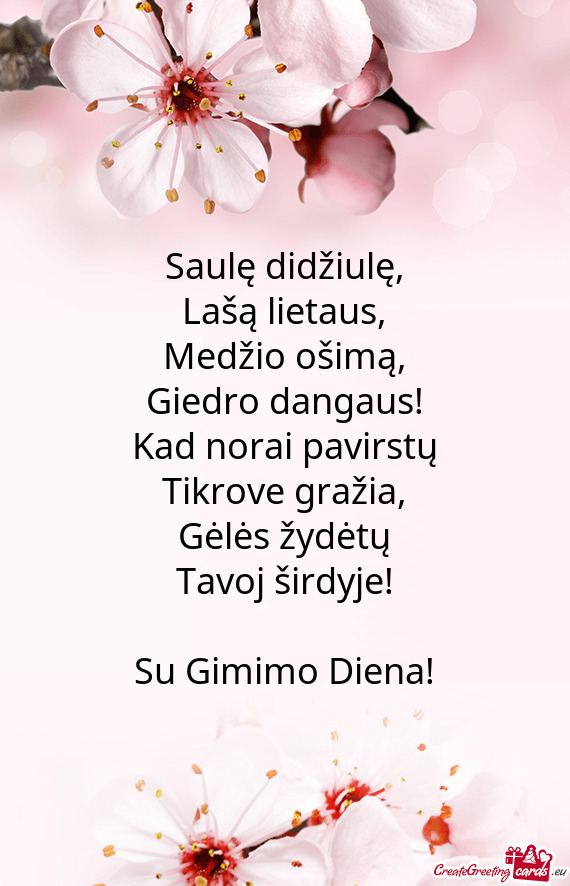 Saulę didžiulę