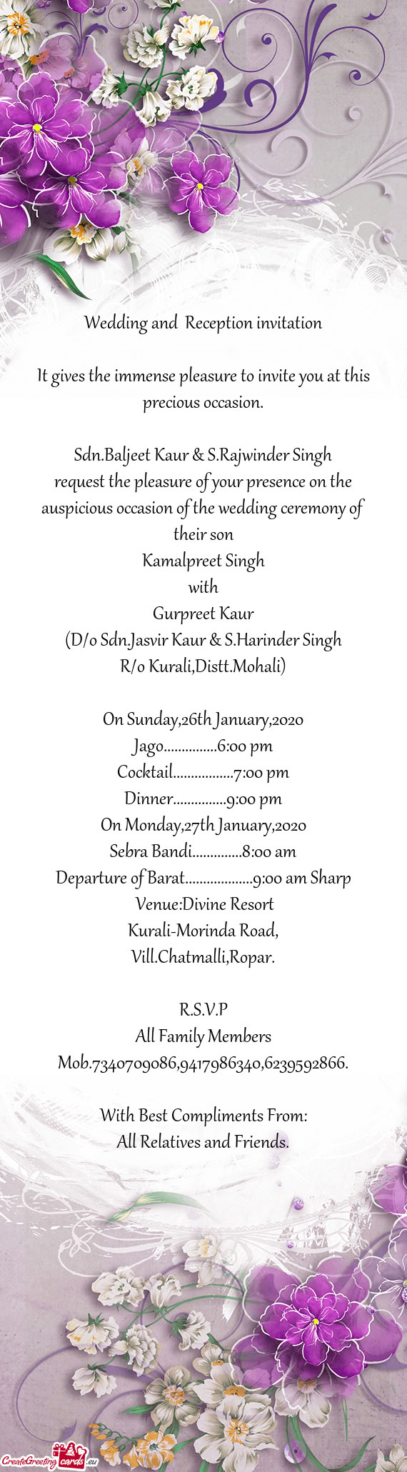 Sdn.Baljeet Kaur & S.Rajwinder Singh