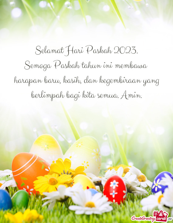 Selamat Hari Paskah 2023